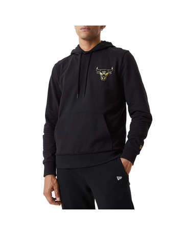 New Era NBA Chicago Bulls Metallic Hoodie "Black-Gold"
