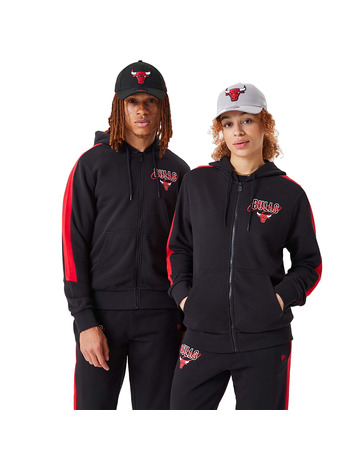 New Era NBA Chicago Bulls NBA Script Logo FZ Hoodie