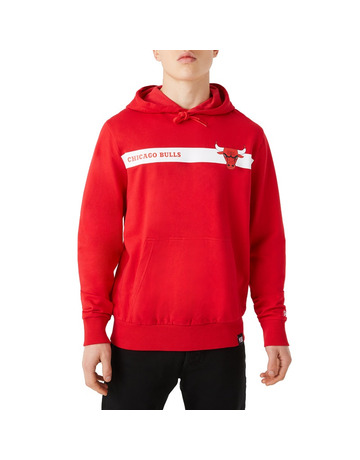 New Era NBA Chicago Bulls Team Logo Stripe Po Hoodie
