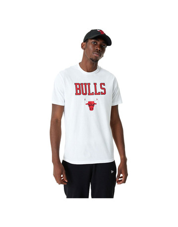 New Era NBA Chicago Bulls Team Logo Tee "White-Red