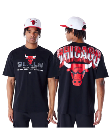 New Era NBA Chicago Bulls Tech Oversized T-Shirt "Black"