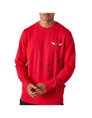 New Era NBA Chicago Bulls Washed Graphic Sweatshirt