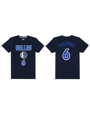 New Era NBA Dallas Mavericks Logo Tee # 6 Porzingis #