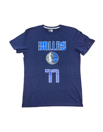 New Era NBA Dallas Mavericks Logo Tee # 77 DONCIC #