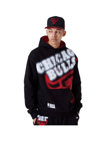 New Era NBA Chicago Bulls Logo Enlarged Neon Pollover Hoodie