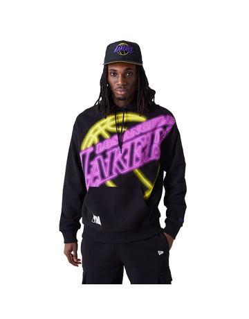 New Era NBA L.A Lakers Logo Enlarged Neon Pollover Hoodie