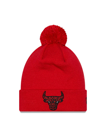 New Era NBA Infuill Chicago Bulls Bobble Beanie Pompom "Red"