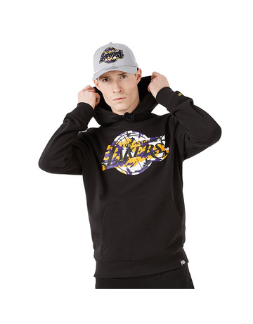 New Era NBA L.A Lakers Logo Camo Hoodie "Black"