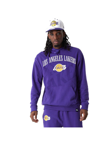 New Era NBA L.A Lakers Logo Pullover Hoodie "Purple "