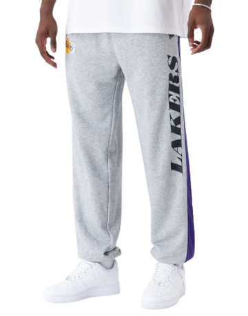 New Era NBA L.A Lakers Mesh Panel Grey Relaxed Joggers