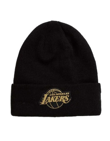 New Era NBA L.A Lakers Metallic Badge Beanie