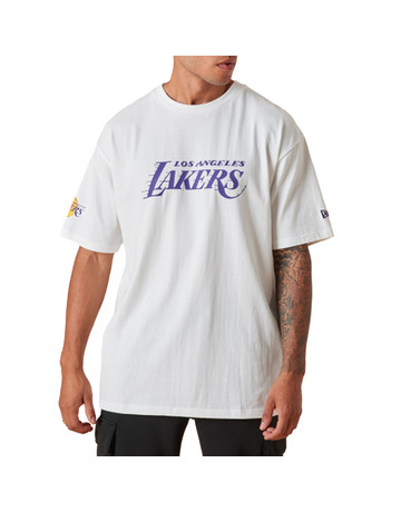 New Era NBA L.A Lakers Wordmark Logo T-Shirt