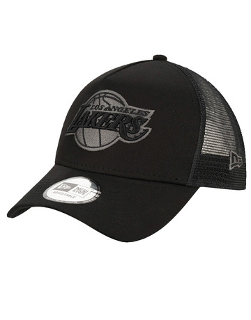 New Era NBA Los Angeles Lakers 9FORTY A-Frame Trucker " Black on Black"
