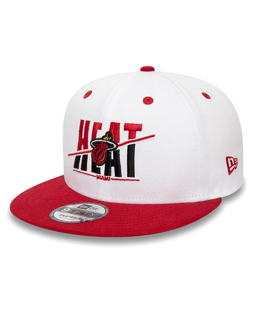 New Era NBA Miami Heat Crown White 9FIFTY Snapback Cap