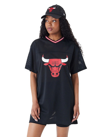 New Era NBA Team Chicago Bulls Womens Mesh Dress T-shirt