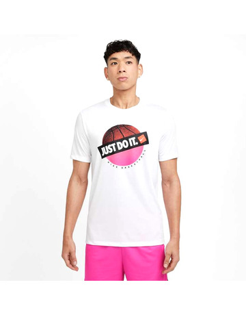 Nike Camiseta Dri Fit Basket Just Do It "White"