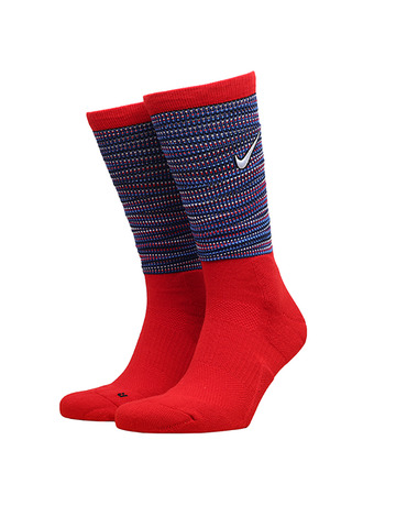 Nike Elite Crew Basketball Socks "University Red /White"