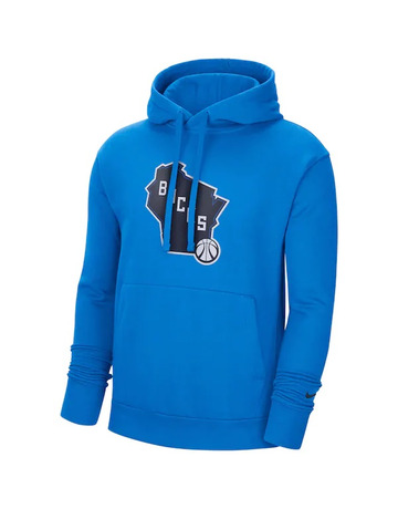 Nike Kids NBA Bucks City Edition Hoodie "Blue"