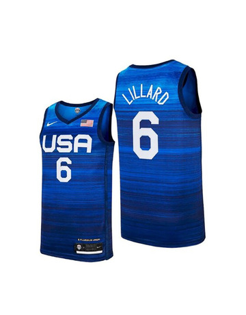 Nike USA T-Shirt Basketball Jersey # 6 LILLARD #