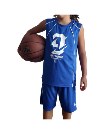 Equipación Junior Peak Sport Basketball Tony Parker Signature "Blue"