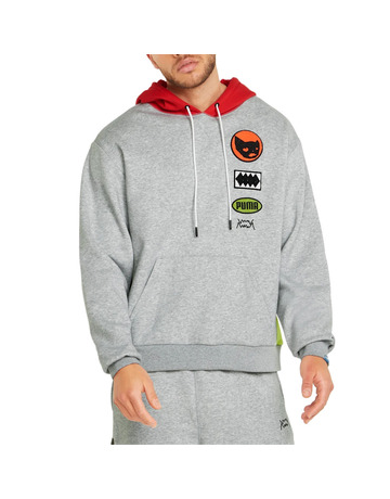 Puma Basketball Playbook Pullover "Light Gray Heather"