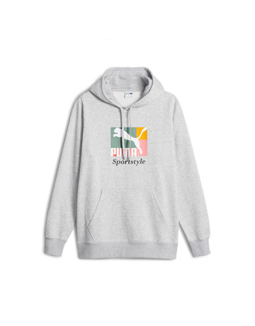 Puma Classic Brand Love Hoodie FL"Light Gray"