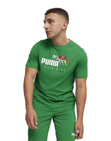 Puma ESS+ LOVE WINS Tee "Green"