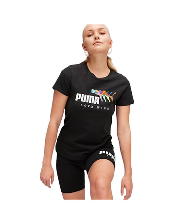 Puma ESS+ LOVE WINS Tee W "Black"