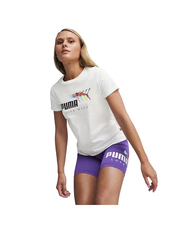 Puma ESS+ LOVE WINS Tee W "White"