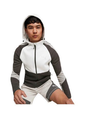 Puma EVOSTRIPE Full-Zip Hoodie DK "Concrete Gray"