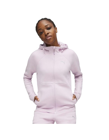 Sudadera puma Nu-tility Hoody rosa de chica.