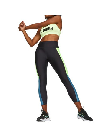 Puma Fit Eversculpt Color Block HW 7/8 Tight "Black-Speed Green"