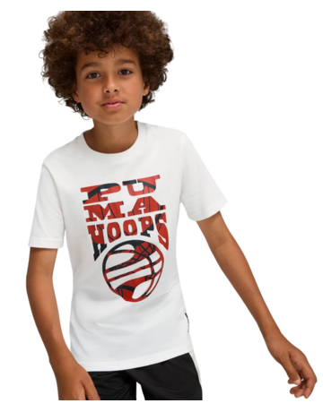 Puma Junior Basketball Blueprint Tee "White"