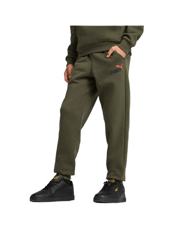 Puma Junior ESS+ 2 Col Logo Pants FL cl B "Dark Olive"