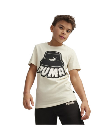 Puma Junior ESS+ MID 90s Graphic Tee B "Alpine Snow"
