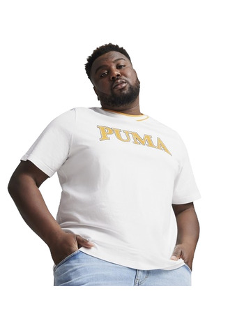 PUMA SQUAD Big Graphic Tee "White"