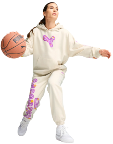 Puma Womans Basketball Art-Hitect Sparkle Sweatpant "Alpine Snow"