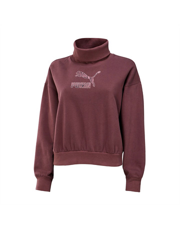 PUMA x AITANA Cropped Turtleneck Sweatshirt