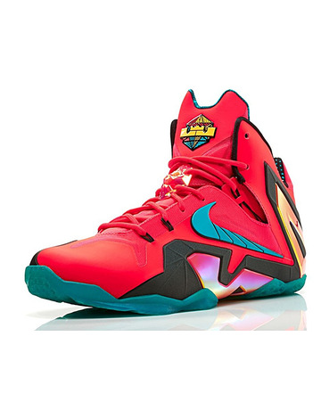 Lebron XI Elite "Superhero" (600/lasercrimson/turbogreen/negro)