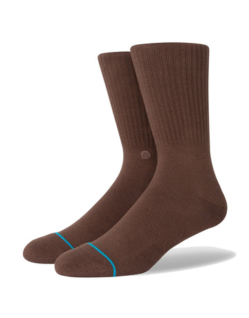 Stance Casual Icon Classic Crew Socks "Brown"
