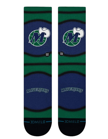 Stance Casual NBA Dallas Mavericks Mini Ball Hardwood Classic Poly Crew Socks