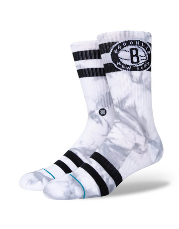 Stance Casual NBA Nets Dyed Crew Socks "Grey"