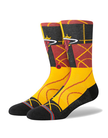 Stance Casual NBA Zone MIA Crew Socks
