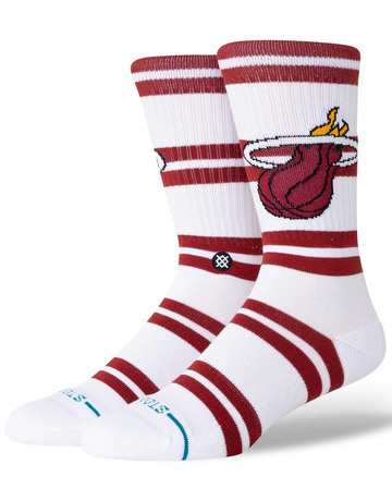 Stance Casual Prep Miami Heat Crew Socks