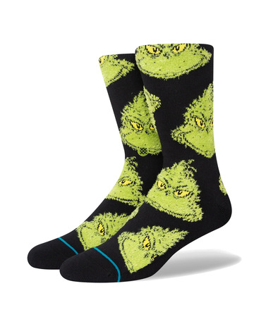 Stance Casual The Grinch Mean One Crew Sock