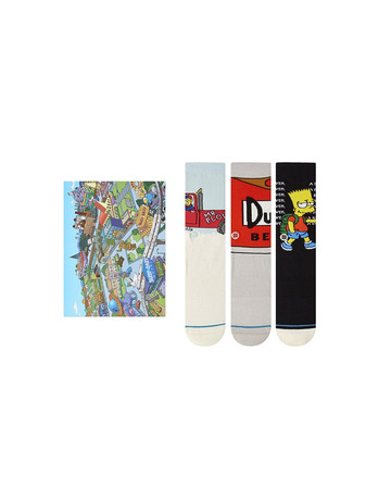 Stance Casual The Simpsons Box Set Multicolor Crew Sock