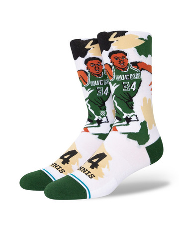 Stance NBA Casual Paint Giannis Crew Socks