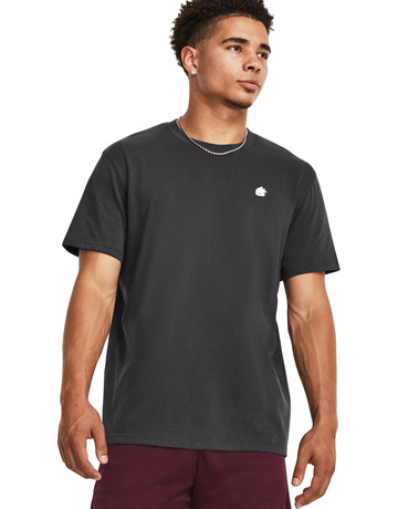 UA Curry Vine Heavyweight SS Shirt "Jet Gray-White "
