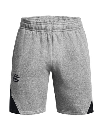 UA Men's Curry Splash Fleece Shorts "Mod Gray"