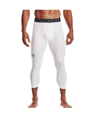 UA Men's HeatGear® Armour ¾ Leggings "White"